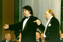 Koncert 18 kwietnia 2000, Opernij teatr we Lwowie - Andrij Shkurhan i Antoni Wicherek - fot. A. Kyrcziw
