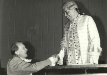 Antoni Wicherek i Bernard Ładysz - po premierze Il maestro di cappella: Teatr Wielki w Warszawie (6 lutego 1971)
