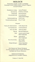 Moloch - obsada - premiera: Theater Oberhausen, 13 maja 1989